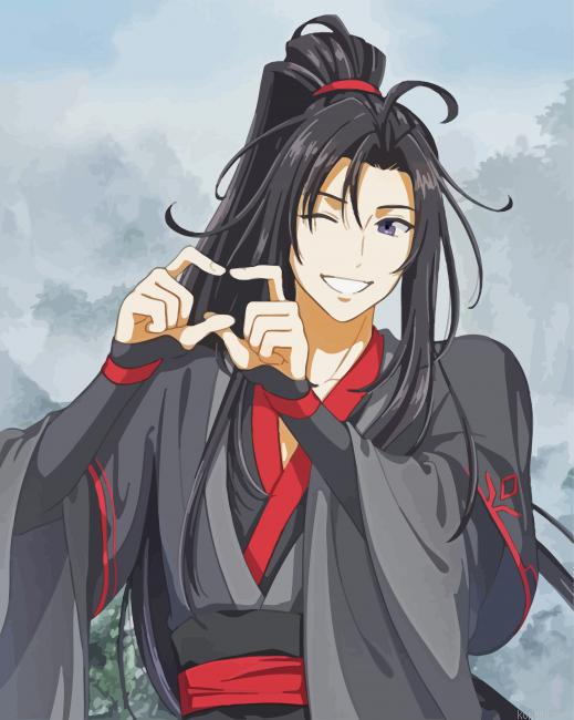 Wei Wuxian Anime Character Painting By Numberss.png