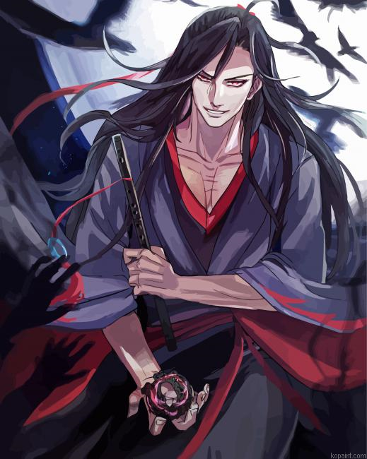Wei Wuxian Anime Painting By Numberss.png