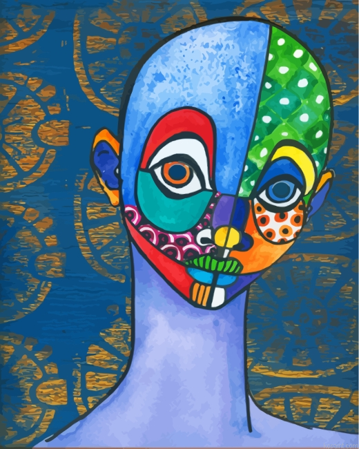 Weird Abstract Face Painting By Numberss.png