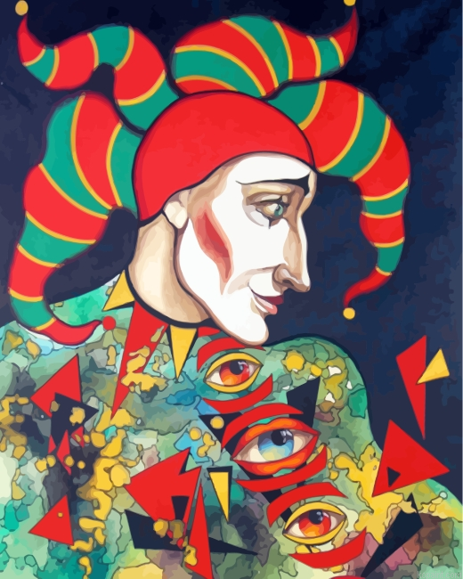 Weird Clown Joker Painting By Numberss.png