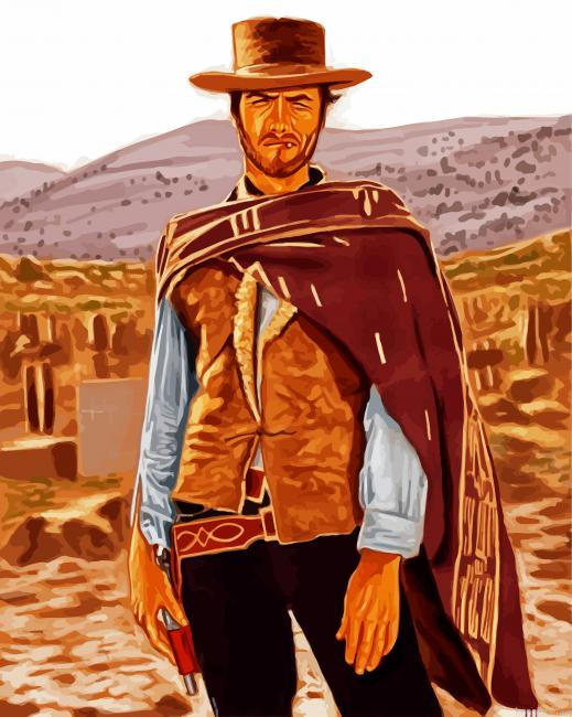 Western Clint Eastwood Paint By Numbers.png