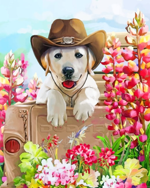 Western Dog Animals Painting By Numberss.png