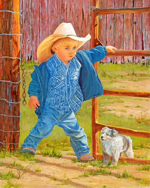 Western Little Cowboy Painting By Numberss.png
