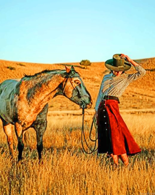 Western Woman Cowgirls Paint By Numbers