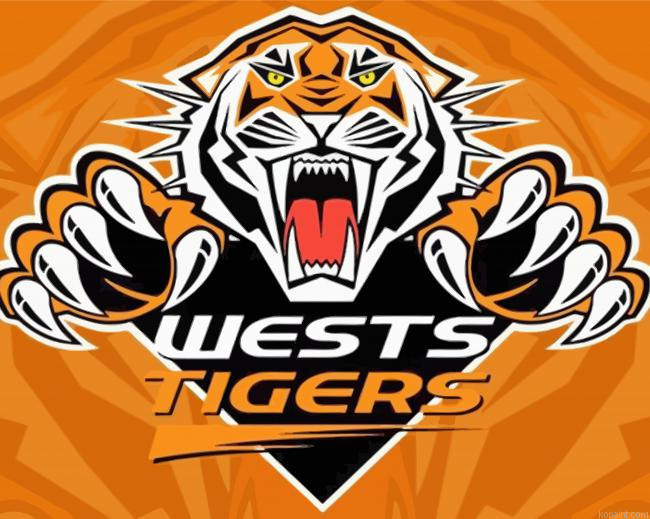 Wests Tigers Nrl Logo Painting By Numberss.png