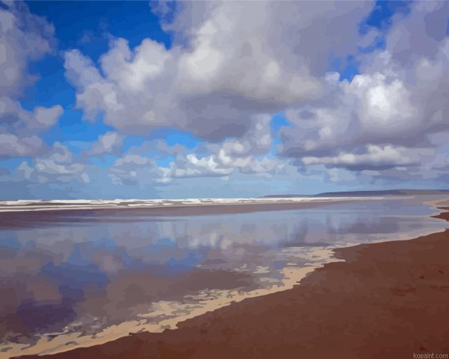 Westward Ho Beach Devon Painting By Numberss.png