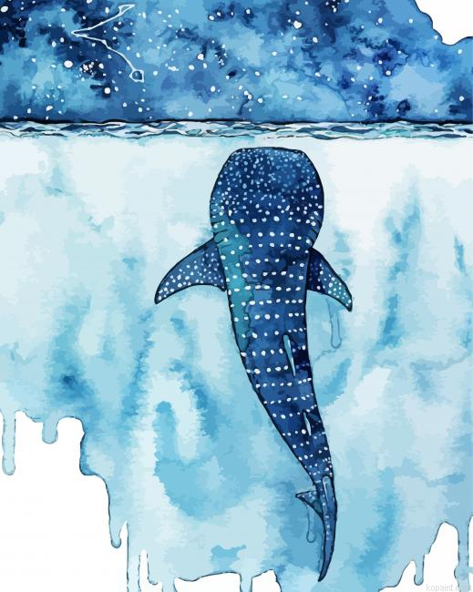Whale Shark Art Painting By Numberss.png