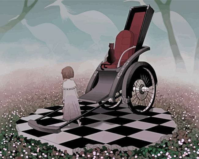 Wheel Chair Painting By Numberss.png