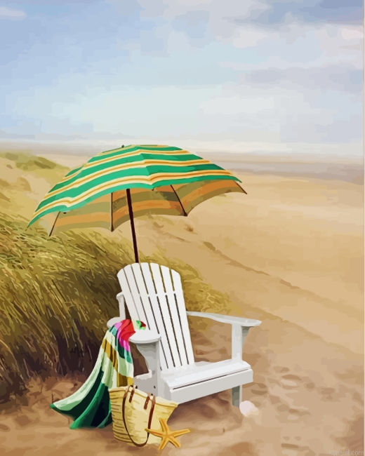 White Beach Chair Painting By Numberss.png