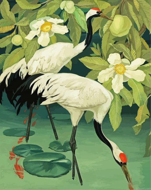 White Birds Paint By Numbers