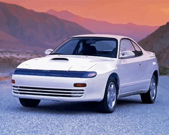 White Celica Car Paint By Numbers.png