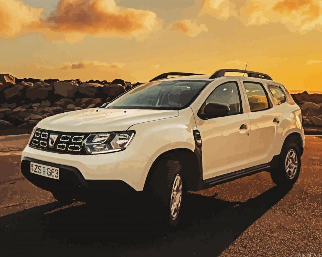 White Dacia Duster Painting By Numberss.png