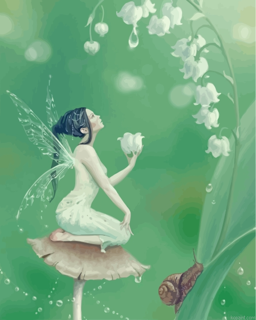 White Fairy Painting By Numberss.png