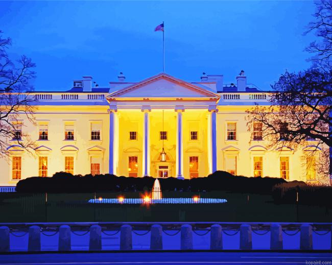 White House Washington Painting By Numberss.png