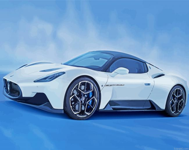 White Maserati Car Painting By Numberss.png