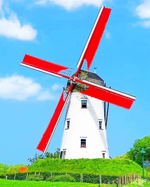 White Windmill New Painting By Numberss.png