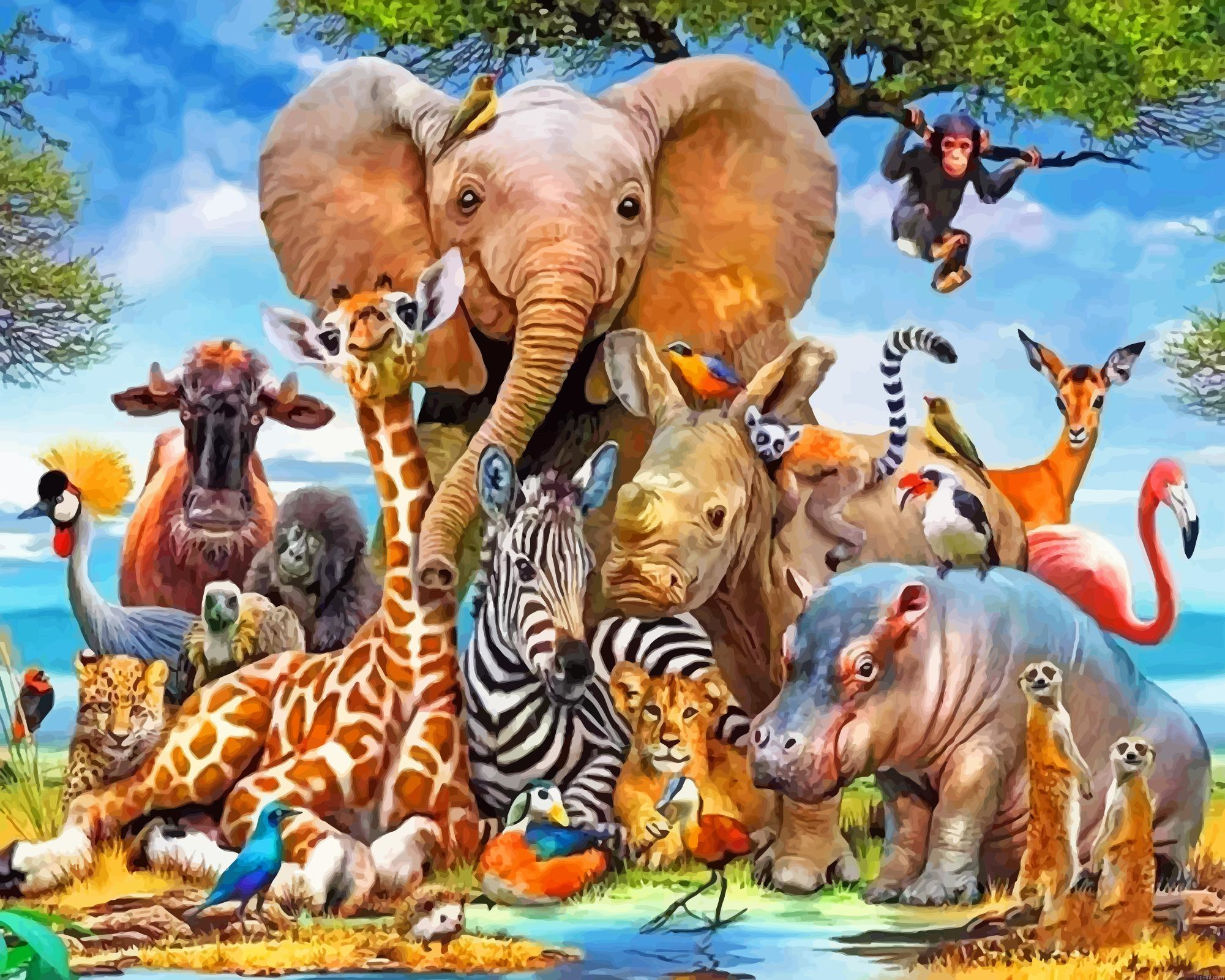 Wild Animals Painting By Numberss.png