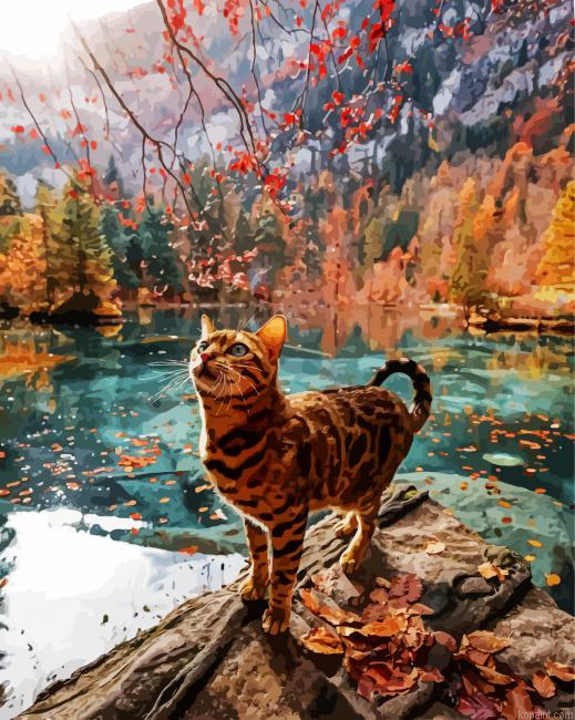 Wild Bengal Cat Paint By Numbers.png