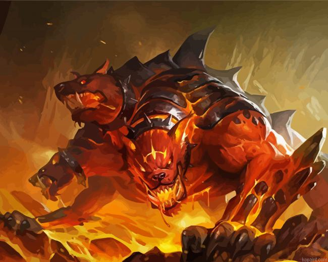 Wild Cerberus Paint By Numbers.png