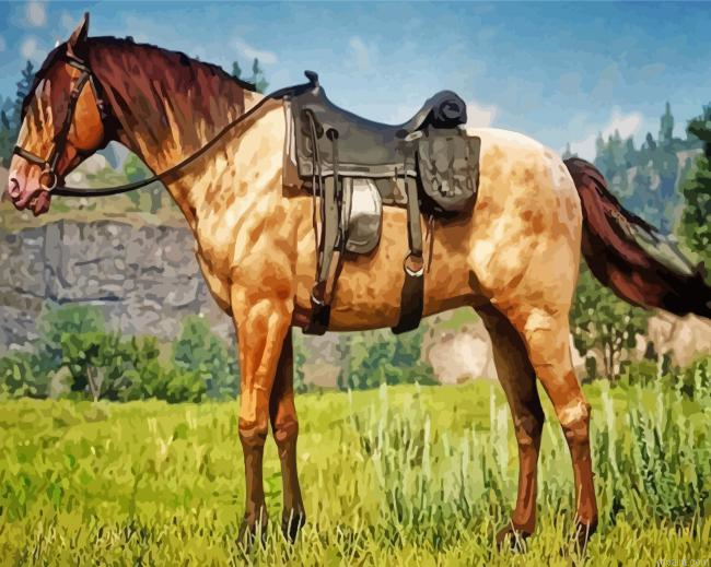 Wild Fox Trotter Horse Painting By Numberss.png