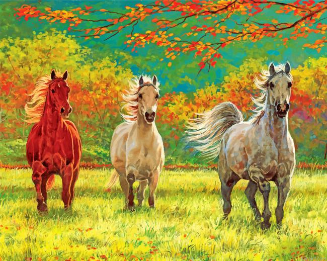 Wild Horses Painting By Numberss.png