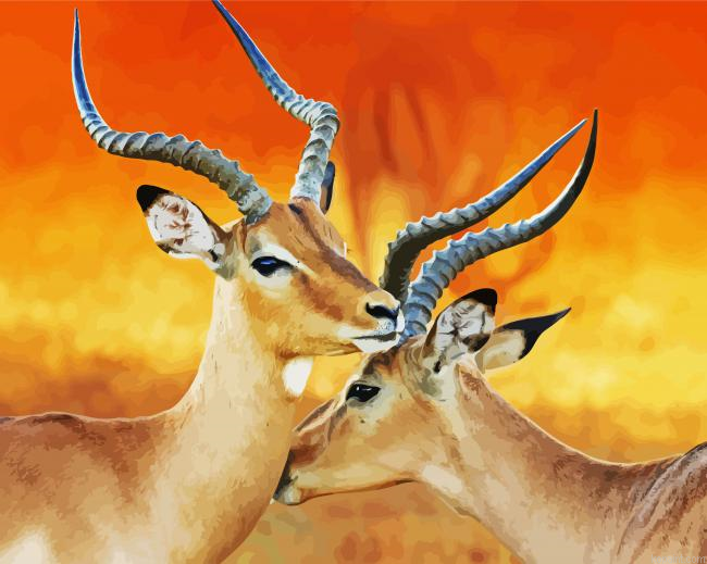 Wild Impalas Painting By Numberss.png