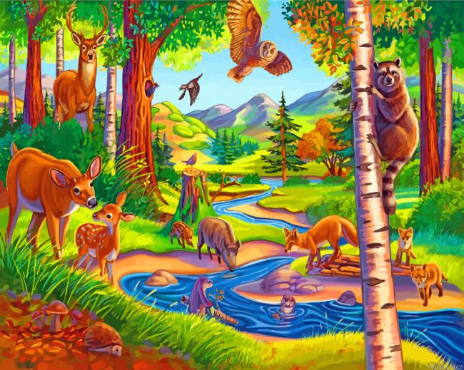 Wild Life Painting By Numberss.png