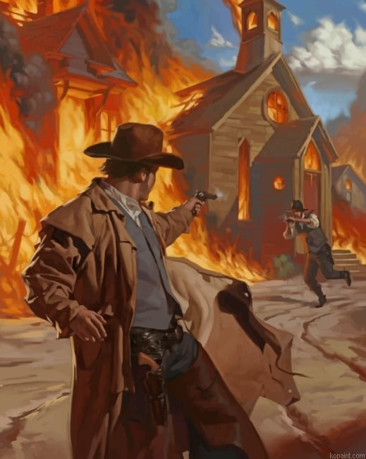 Wild West Gunfight New Painting By Numberss.png