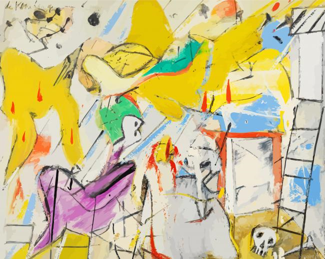 Willem De Kooning Art Paint By Numbers