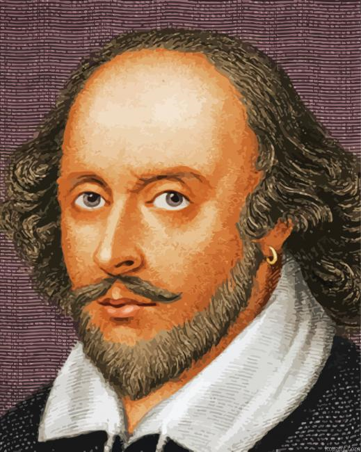 William Shakespeare Illustration Painting By Numberss.png