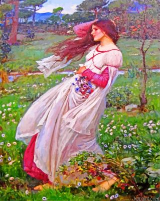 Windflowers John William Waterhouse Painting By Numberss.png