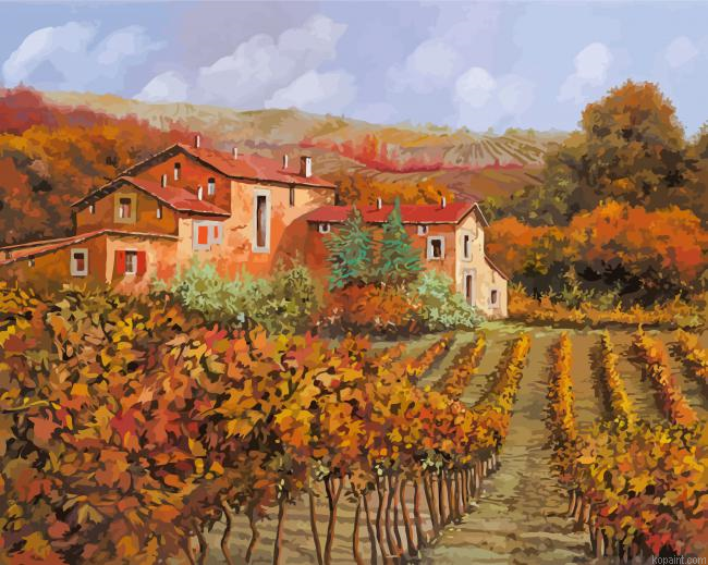 Wineries Landscape Paint By Numbers