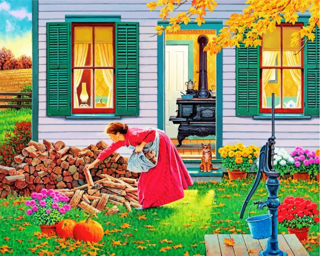 Winter Home Painting By Numberss.png