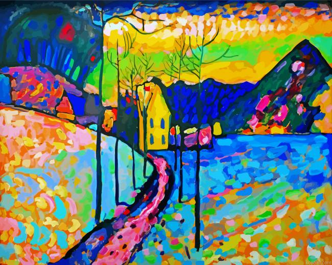 Winter Landscape Wassily Kandinsky Paint By Numbers