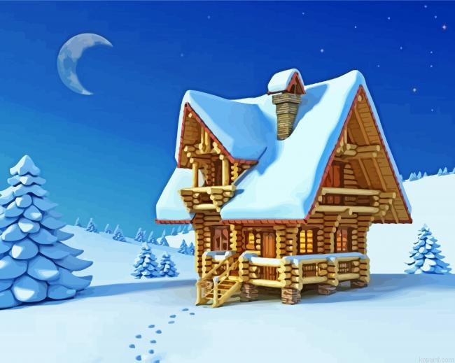 Winter Season Painting By Numberss.png