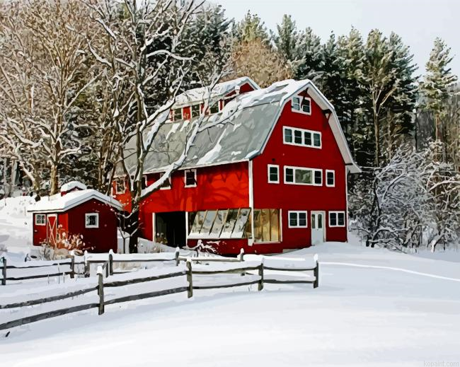 Winter Snow Vermont Paint By Numbers.png