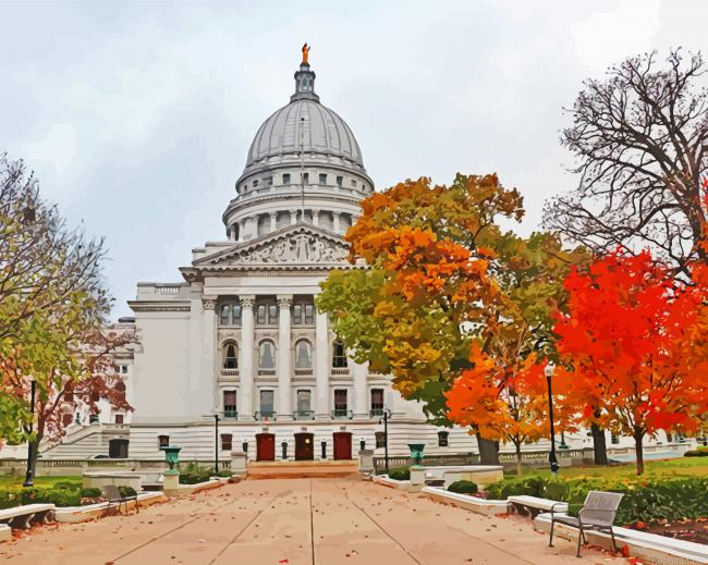 Wisconsin State Capitol Madison Painting By Numberss.png