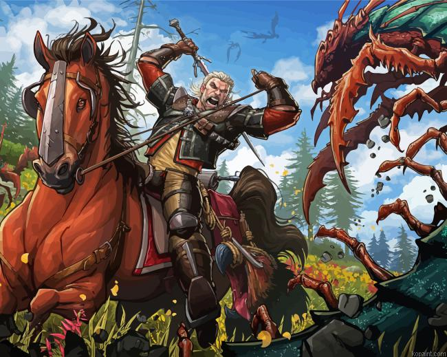 Witcher Wild Hunt Painting By Numberss.png