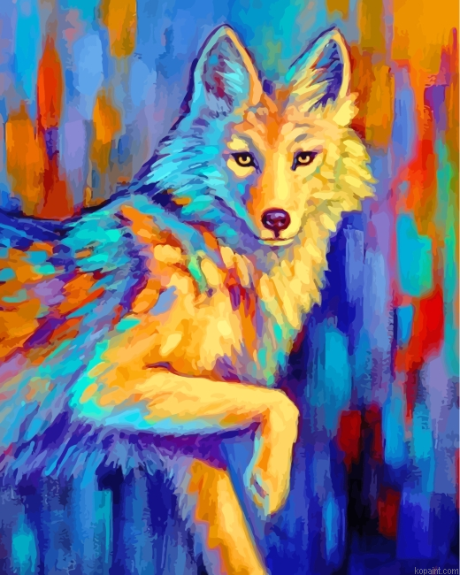 Wolf Art Painting By Numberss.png