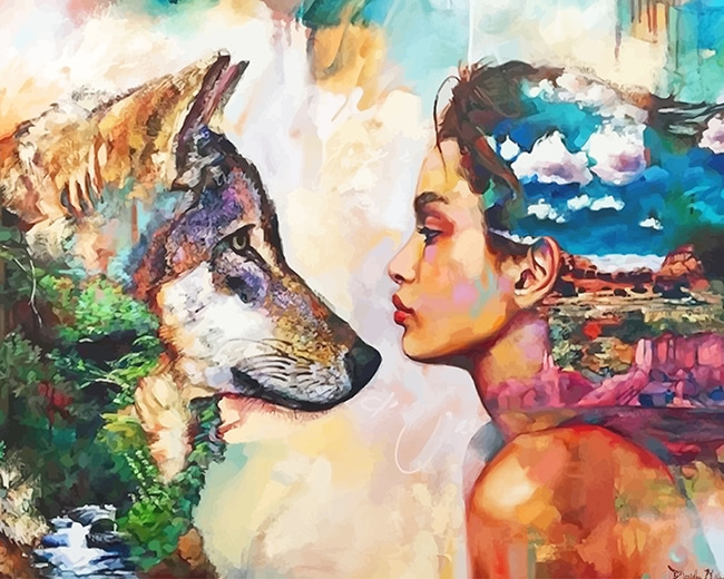 Wolf Woman New Painting By Numberss.png