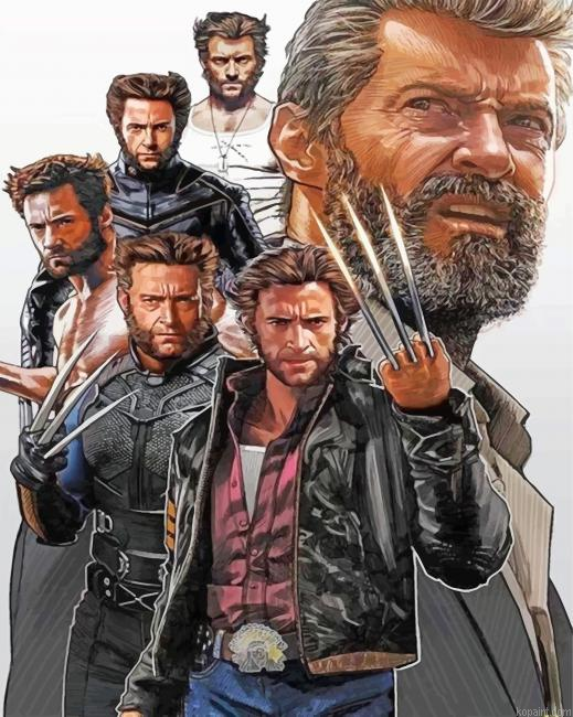 Wolverine Hero Painting By Numberss.png