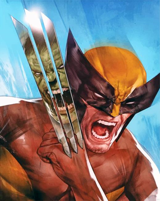 Wolverine Illustration Painting By Numberss.png