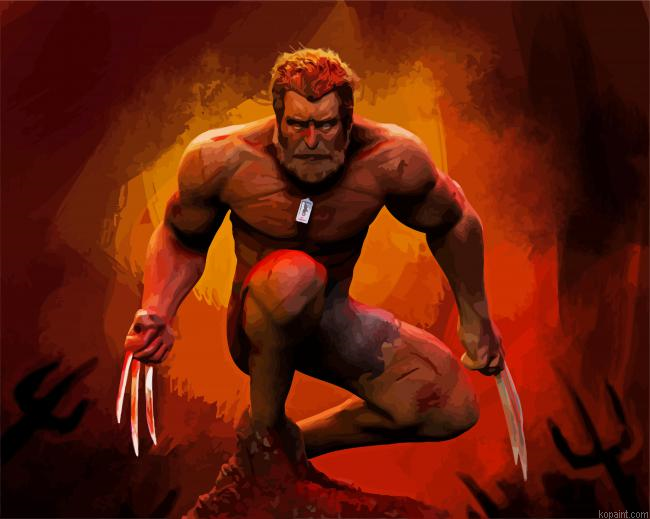 Wolverine Logan Painting By Numberss.png