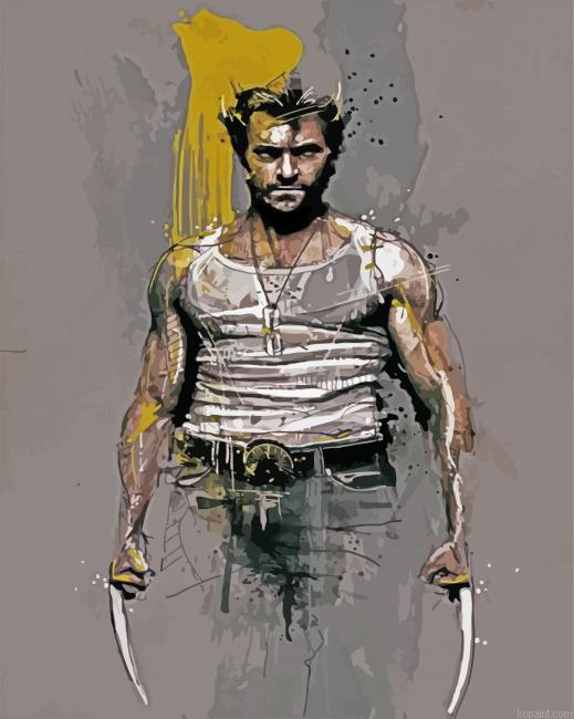 Wolverine Splatter Paint By Numbers.png