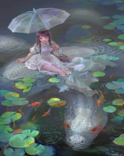 Woman And Sea Snake New Painting By Numberss.png