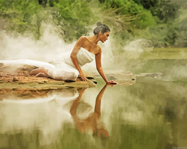 Woman And Water Paint By Numbers