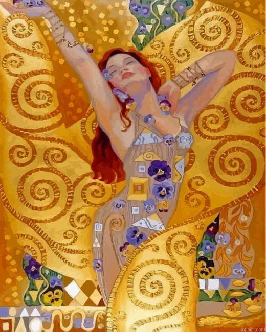 Woman By Klimt Painting By Numberss.png
