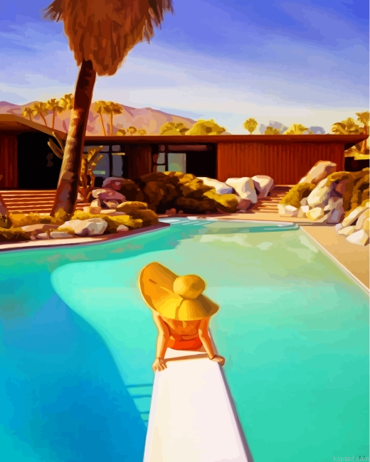 Woman Enjoying The Summer Painting By Numberss.png