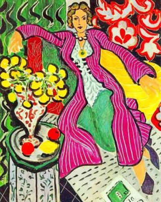 Woman In A Purple Coat Painting By Numberss.png