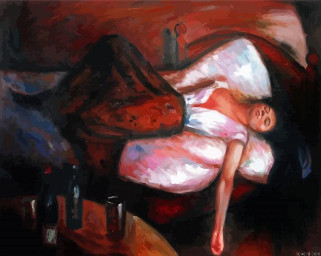 Woman In Bed Painting By Numberss.png